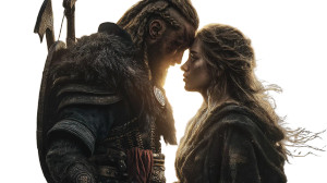 Viking Love Scene Vinyl Car Decal Sticker – Waterproof & UV-Resistant 