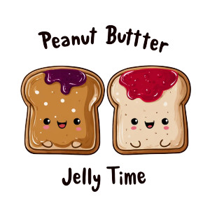 Peanut Butter Jelly Vinyl Car Decal Sticker – Waterproof & UV-Resistant 