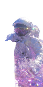 Astronaut In Liquid Vinyl Car Decal Sticker – Waterproof & UV-Resistant 