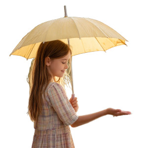 Girl With Umbrella V4 Vinyl Car Decal Sticker – Waterproof & UV-Resistant 
