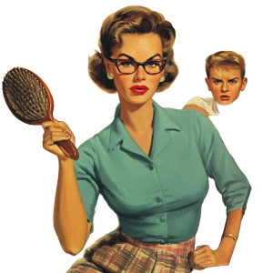 Strict Mother With Hairbrush Vinyl Car Decal Sticker – Waterproof & UV-Resistant  Strict Mother With Hairbrush Vinyl Car Decal Sticker – Waterproof & UV-Resistant