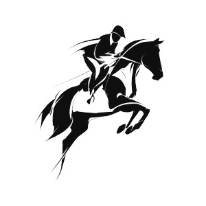 Jumping Horse Logo Vinyl Car Decal Sticker – Waterproof & UV-Resistant Jumping Horse Logo Vinyl Car Decal Sticker – Waterproof & UV-Resistant