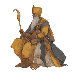 Guru Nanak Dev V2 Vinyl Car Decal Sticker – Waterproof & UV-Resistant 