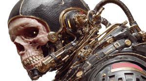 Futuristic Humanoid Robot V18 Vinyl Car Decal Sticker – Waterproof & UV-Resistant 