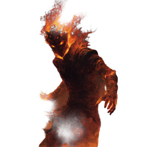 Fiery Humanoid Figure V2 Vinyl Car Decal Sticker – Waterproof & UV-Resistant 