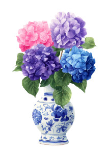 Hydrangea Bouquets Vinyl Car Decal Sticker – Waterproof & UV-Resistant Hydrangea Bouquets Vinyl Car Decal Sticker – Waterproof & UV-Resistant