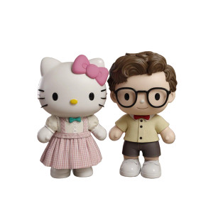 Hello Kitty Couple Vinyl Car Decal Sticker – Waterproof & UV-Resistant Hello Kitty Couple Vinyl Car Decal Sticker – Waterproof & UV-Resistant