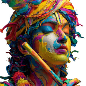 Krishna And Radha Vinyl Car Decal Sticker – Waterproof & UV-Resistant 