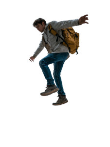 Balancing Student Vinyl Car Decal Sticker – Waterproof & UV-Resistant 