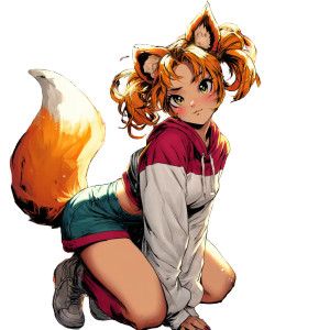 Cute Fox Girl V3 Vinyl Car Decal Sticker – Waterproof & UV-Resistant Cute Fox Girl V3 Vinyl Car Decal Sticker – Waterproof & UV-Resistant