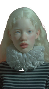 Albino Woman Portrait V6 Vinyl Car Decal Sticker – Waterproof & UV-Resistant 