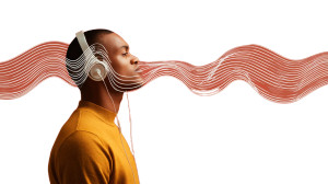 Listening Person Vinyl Car Decal Sticker – Waterproof & UV-Resistant 