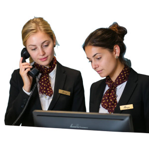 Hotel Receptionists Vinyl Car Decal Sticker – Waterproof & UV-Resistant 