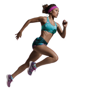 Dynamic Female Athlete Vinyl Car Decal Sticker – Waterproof & UV-Resistant 