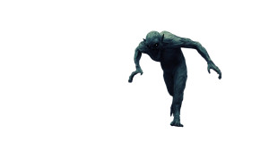 Creepy Monster Chase Vinyl Car Decal Sticker – Waterproof & UV-Resistant 
