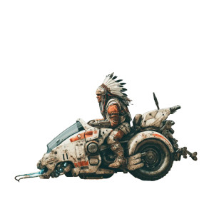 Diesel-Punk Rebel Vinyl Car Decal Sticker – Waterproof & UV-Resistant 