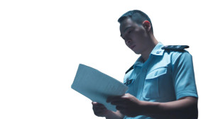 Police Officer Reading Vinyl Car Decal Sticker – Waterproof & UV-Resistant Police Officer Reading Vinyl Car Decal Sticker – Waterproof & UV-Resistant