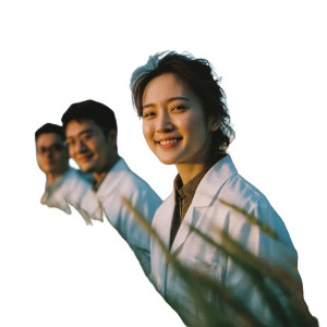 Medical Students Smiling Vinyl Car Decal Sticker – Waterproof & UV-Resistant 