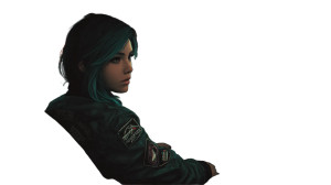 Cyberpunk Female Character V10 Vinyl Car Decal Sticker – Waterproof & UV-Resistant 