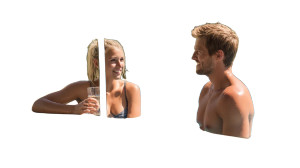 Poolside Relaxation V4 Vinyl Car Decal Sticker – Waterproof & UV-Resistant 