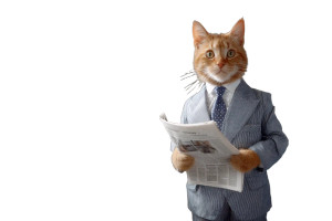 Business Cat V5 Vinyl Car Decal Sticker – Waterproof & UV-Resistant 