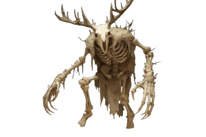 Bone Golem Stag Vinyl Car Decal Sticker – Waterproof & UV-Resistant 