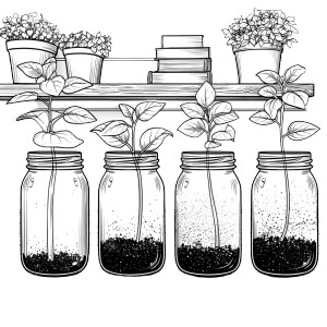 Sprouting Jars Vinyl Car Decal Sticker – Waterproof & UV-Resistant Sprouting Jars Vinyl Car Decal Sticker – Waterproof & UV-Resistant