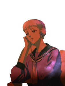 Melancholic Schoolgirl V3 Vinyl Car Decal Sticker – Waterproof & UV-Resistant 