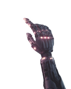 Futuristic Robotic Arm V4 Vinyl Car Decal Sticker – Waterproof & UV-Resistant 