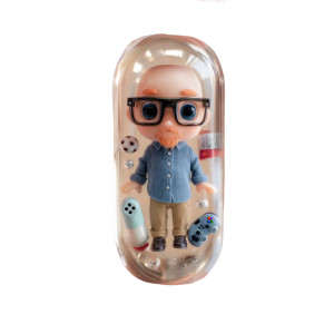 Glass Capsule Character Vinyl Car Decal Sticker – Waterproof & UV-Resistant Glass Capsule Character Vinyl Car Decal Sticker – Waterproof & UV-Resistant
