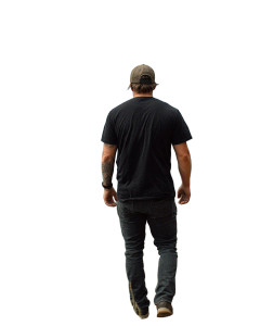 Hiking Man V2 Vinyl Car Decal Sticker – Waterproof & UV-Resistant 