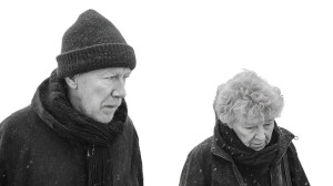 Elderly Couple Walking V5 Vinyl Car Decal Sticker – Waterproof & UV-Resistant 