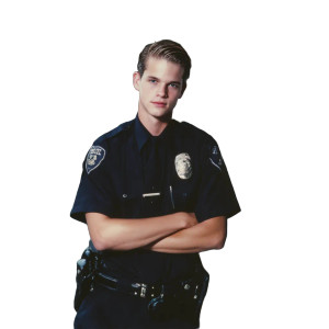 Young Police Man Vinyl Car Decal Sticker – Waterproof & UV-Resistant 