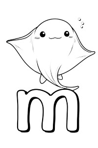 Kawaii Manta Ray Vinyl Car Decal Sticker – Waterproof & UV-Resistant Kawaii Manta Ray Vinyl Car Decal Sticker – Waterproof & UV-Resistant