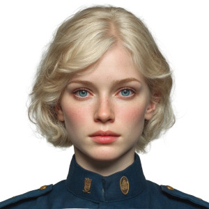 Female Police Officer V2 Vinyl Car Decal Sticker – Waterproof & UV-Resistant 