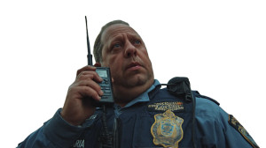 Overweight Police Officer Vinyl Car Decal Sticker – Waterproof & UV-Resistant 