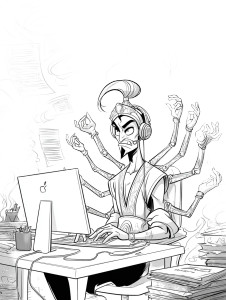 Tech Genie Vinyl Car Decal Sticker – Waterproof & UV-Resistant 