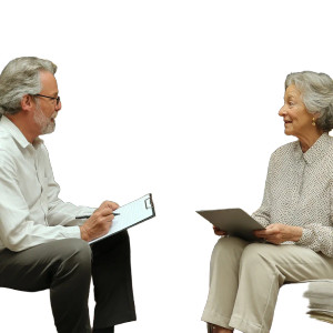 Psychiatrist And Patient Vinyl Car Decal Sticker – Waterproof & UV-Resistant 