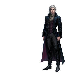 Otherworldly Vampire Vinyl Car Decal Sticker – Waterproof & UV-Resistant 