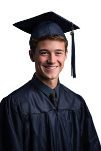 Graduation Portrait V2 Vinyl Car Decal Sticker – Waterproof & UV-Resistant 