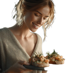 Happy Bruschetta Moment Vinyl Car Decal Sticker – Waterproof & UV-Resistant 