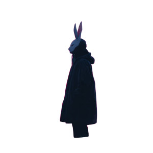 Rabbit Mask Figure Vinyl Car Decal Sticker – Waterproof & UV-Resistant 