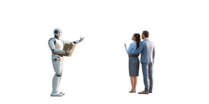 Robot Realtor Vinyl Car Decal Sticker – Waterproof & UV-Resistant 