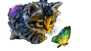 Fluffy Kitten Chasing Vinyl Car Decal Sticker – Waterproof & UV-Resistant Fluffy Kitten Chasing Vinyl Car Decal Sticker – Waterproof & UV-Resistant