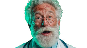 Senior Doctor Speaking Vinyl Car Decal Sticker – Waterproof & UV-Resistant Senior Doctor Speaking Vinyl Car Decal Sticker – Waterproof & UV-Resistant