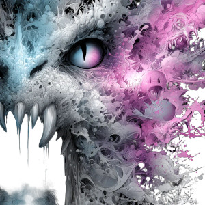 Screaming Monsters Vinyl Car Decal Sticker – Waterproof & UV-Resistant 