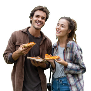 Happy Couple Eating V2 Vinyl Car Decal Sticker – Waterproof & UV-Resistant Happy Couple Eating V2 Vinyl Car Decal Sticker – Waterproof & UV-Resistant