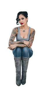 Tattooed Latina Model Vinyl Car Decal Sticker – Waterproof & UV-Resistant 