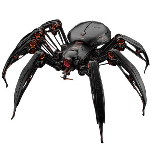 Spider Android Drone Vinyl Car Decal Sticker – Waterproof & UV-Resistant Spider Android Drone Vinyl Car Decal Sticker – Waterproof & UV-Resistant