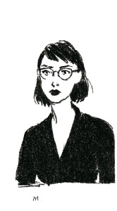 Attractive Woman Doodle Vinyl Car Decal Sticker – Waterproof & UV-Resistant 